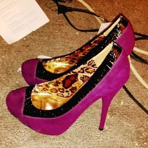 Kayleen by Los Angeles Purple/Black Heels